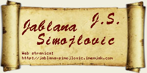 Jablana Simojlović vizit kartica